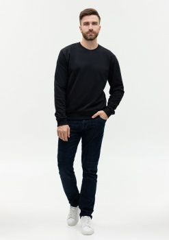 Свитшот унисекс STAN футер с начёсом 220, 60, Черный,  (173)  (56/XXXL)