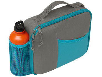 Изотермическая сумка-холодильник "Breeze New" для ланч-бокса, серый/голубой