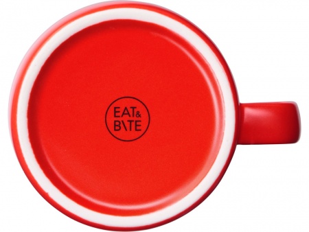 Чайная пара "Brighton" : блюдце овальное, чашка, коробка, красный