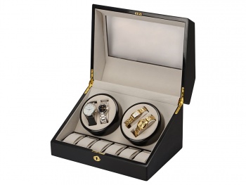 Шкатулка для часов с автоподзаводом «Люцерн», черный матовый