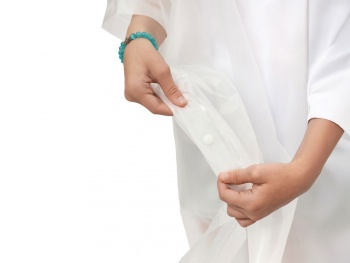 Пончо «Hawaii» c чехлом детский, белый