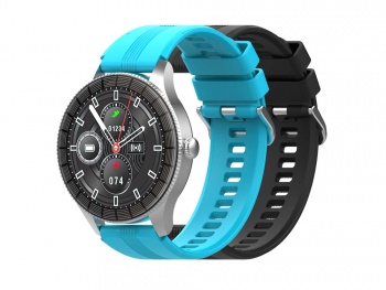 Умные часы HIPER IoT Watch GTR, черный/голубой Умные часы HIPER IoT Watch GTR, черный/голубой