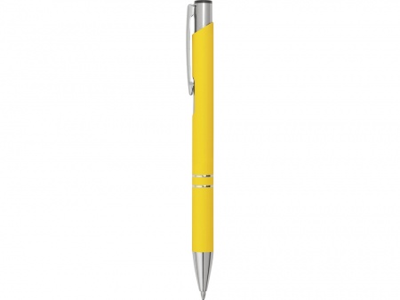 Ручка металлическая шариковая C1 софт-тач, желтый