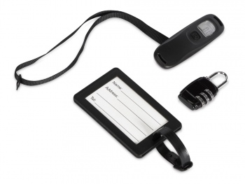 Набор для путешествия: весы, замок, бирка "World"