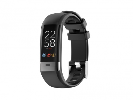 Фитнес-браслет с виртуальным тренером и измерением ЭКГ Canyon Smart Coach SB-75, IP67, черный