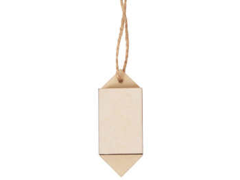 Ёлочная подвеска конфета из фанеры