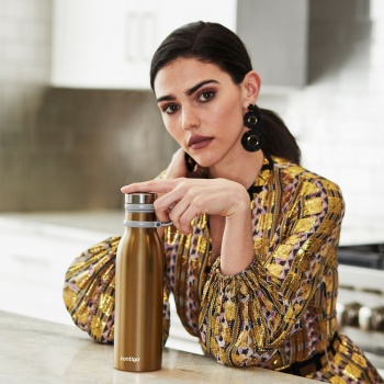 Термобутылка Matterhorn, вакуумная, золотистая