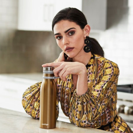 Термобутылка Matterhorn, вакуумная, золотистая