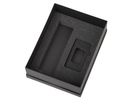 Подарочный набор с термосом и повербанком С2, черный