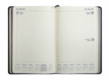 Ежедневник датированный Softie, А5, бордовый, кремовый блок, бордовый обрез