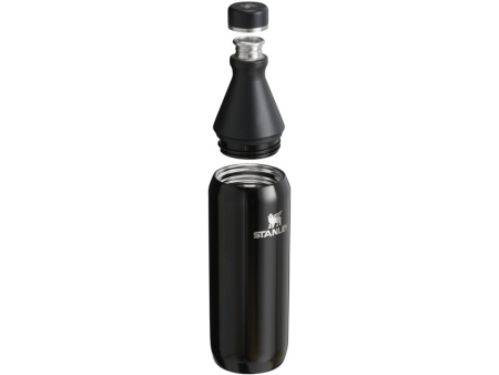 Бутылка для воды Stanley All Day Slim объемом 600 мл - черный глянцевый