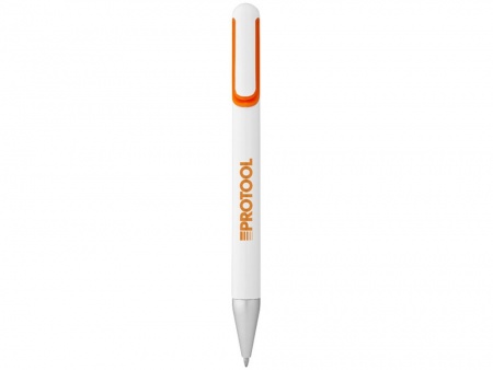Ручка шариковая "Nassau", белый/оранжевый