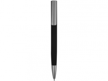 Ручка металлическая шариковая "Insomnia" софт-тач с зеркальным слоем, черная с серым