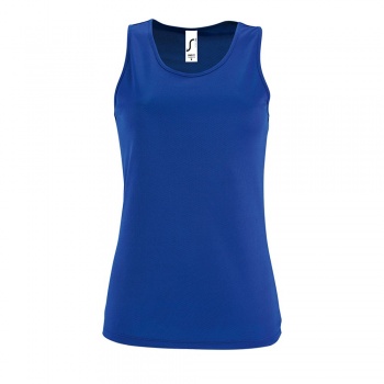 Майка женская Sporty TT Women, ярко-синяя Майка женская Sporty TT Women, ярко-синяя