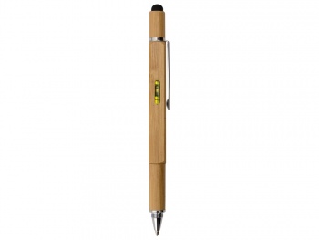 Ручка-стилус из бамбука «Tool» с уровнем и отверткой