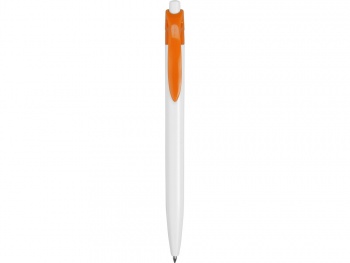 Ручка шариковая "Какаду", белый/оранжевый