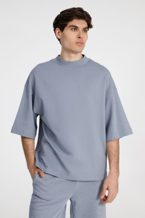 Футболка оверсайз унисекс T9, серая