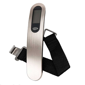 Весы дорожные 'Scale" 14,5*3  см, пластик, металл, серебро