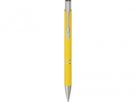 Ручка металлическая шариковая C1 софт-тач, желтый