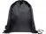 Складная сумка со шнурком Ash из переработанных материалов, соответствующих стандарту GRS, объемом 7 л, черный