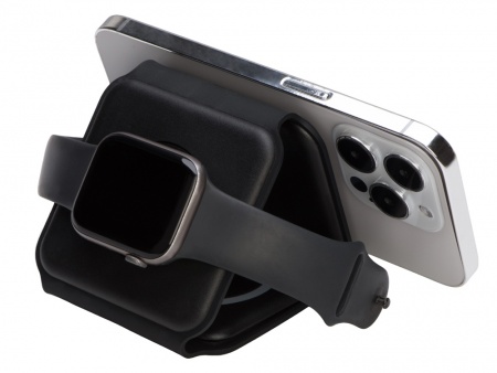 Беспроводное зарядное устройство 3-в-1 «Road», 15 Вт, черный