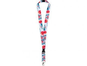 Ланъярд 2,5 см с карабином, межуровневым замком и замком обрыва