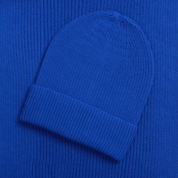 Шарф Nobilis Mono, ярко-синий