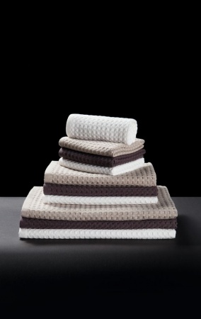 Полотенце вафельное Piquee, большое, бежевое