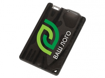 Мультиинструмент с ножом и вилкой "Hungry", черный