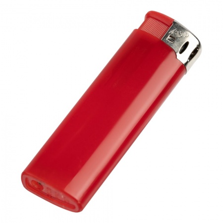 Зажигалка пьезо Flameclub, многоразовая, красная