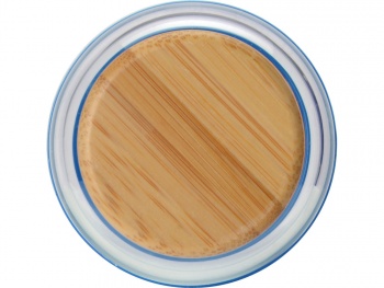 Бутылка для воды стеклянная "Refine", в чехле, 550 мл, темно-синий (P)