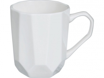 Кружка с гранями Amery, 310мл, белый глянцевый