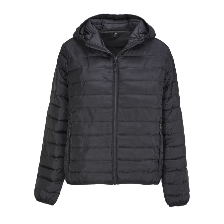 Куртка женская "STREAM HOODED", чёрный, 2XL, таффета 280 Т, 100% полиэстер