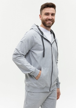 Брюки мужские STAN футер без начёса, 260, 62, Серый меланж,  (50/60)  (56/XXXL)