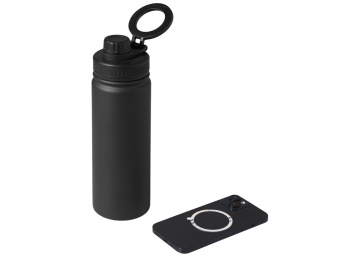 Вакуумная термобутылка с magsafe-держателем "INSIDER", 600 мл, черный