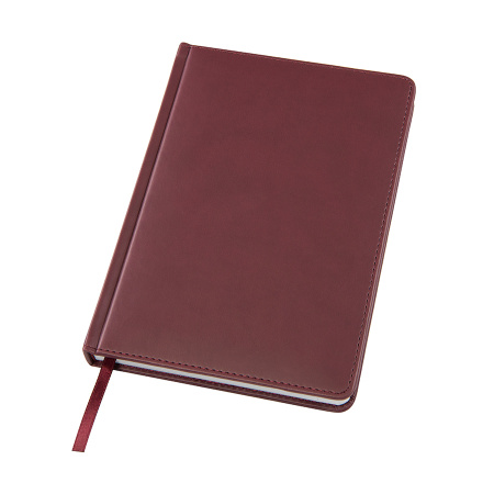Ежедневник датированный Bliss, А5,  бордовый, белый блок, без обреза