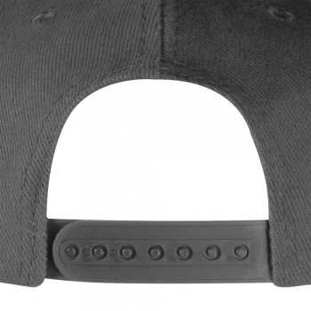Бейсболка Snapback с прямым козырьком, серая Бейсболка Snapback с прямым козырьком, серая