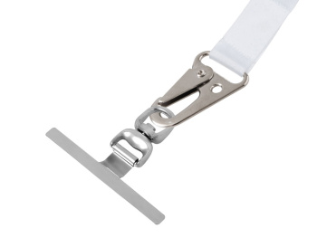 Ланъярд 2,5 см под сублимацию с большим карабином и металлическим держателем для телефона