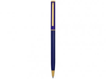 Ручка шариковая "Жако" с серебристой подложкой, темно-синий