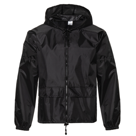 Ветровка унисекс STAN таффета 190T PU, 65, 306, Черный,  (173)  (52/XL)