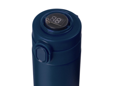 Вакуумная термокружка Waterline с медной изоляцией «Bravo», 400 мл, тубус, темно-синий