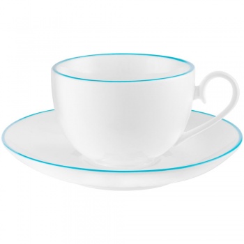 Чайная пара «С голубой каемочкой!»