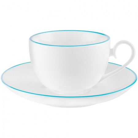 Чайная пара «С голубой каемочкой!»