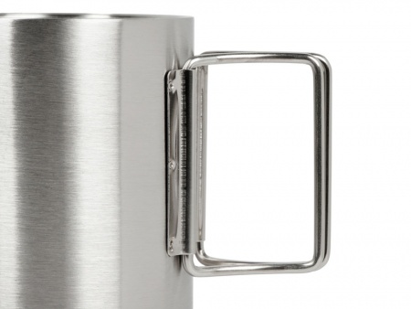 Стальная кружка с двойными стенками и складными ручками "Kamchatka"