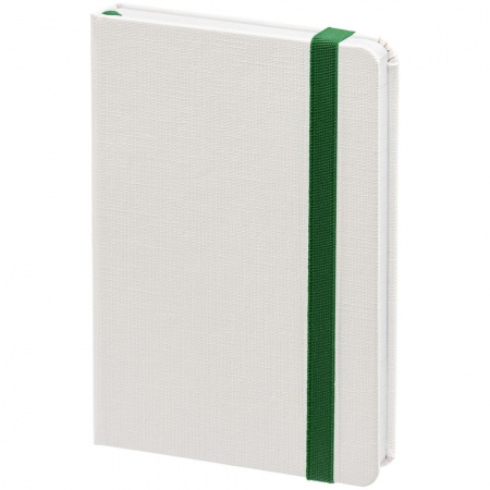 Блокнот Tex Mini, белый с зеленым