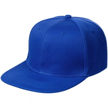 Бейсболка Snapback с прямым козырьком, ярко-синяя Бейсболка Snapback с прямым козырьком, ярко-синяя