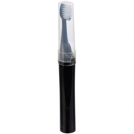 Зубная щетка с пастой Push & Brush, черная