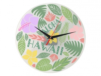 Часы настенные круглые из стекла 28 см «Thames» (Р)