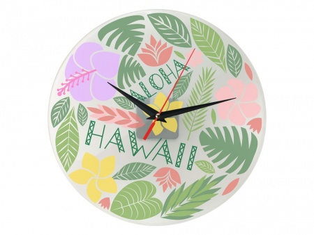 Часы настенные круглые из стекла 28 см «Thames» (Р)