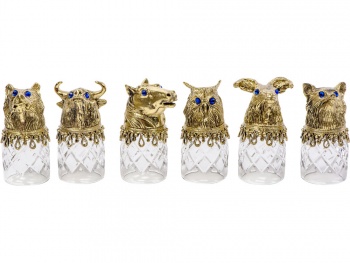 Подарочный набор "Русская охота", темно-коричневый/рыжий